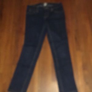 Straight leg dark Denim jeans